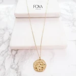 Naszyjnik stal chirurgiczna, znak zodiaku, waga, gwiazdki