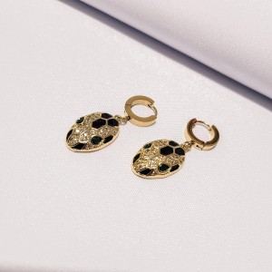 Kolczyki stal szlachetna, główka, wąż, żmija