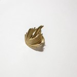 Pierścionek złoty liść