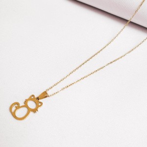 Naszyjnik wycinany kotek