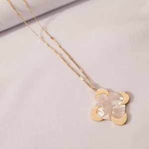 Naszyjnik masa perłowa, księżyce