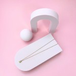 Naszyjnik literka B, stal szlachetna / chirurgiczna 