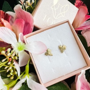 Kolczyki z winogronem, ze stali szlachetnej - winogronka FOXA