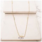 Naszyjnik stal chirurgiczna, gwiazdki, złoty